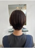 前髪/マチルダボブ/ピンクベージュ/インナーグレージュ/自由が丘
