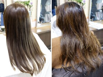 ヘアーウィザーズダブル(Hair wizards Double)の写真/ベテランスタイリストの高い技術で、ダメージレスに自然なストレートヘアを叶える♪お悩みに合わせて施術！