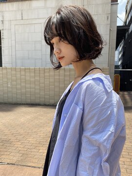 オーシャン(Ocean) ［Ocean Hair&Life 水田成美］暗髪/オシャレゆるふわボブ