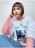 ぱつっとボブ