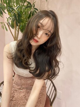 ボタン シブヤ(VOTAN SHIBUYA) オリーブ/グレージュ/韓国ヘア/渋谷/レイヤー/顔まわり