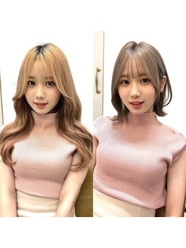 ミラリー トウキョウ(Mirareee Tokyo) 20代30代40代◎前髪パーマグレーベージュレイヤーロング黒髪