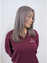 ニコ トウキョウ 渋谷(nico TOKYO)&nbsp;シルバーグレージュ/髪質改善/ダブルカラー/ケアブリーチ/20代