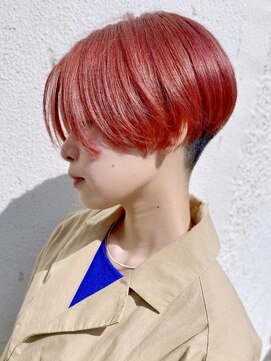 リノショアーズ 日本大通り店(RINOSHORES) ブリーチワンカラーマチルダショート大人美人ペールピンク