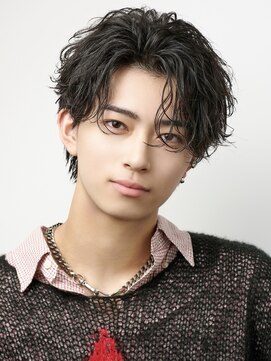 オーシャントーキョー 原宿(OCEAN TOKYO) 波巻きパーマメンズツイストスパイラルパーマセンターパート