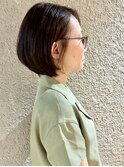 丸みのあるショートボブ