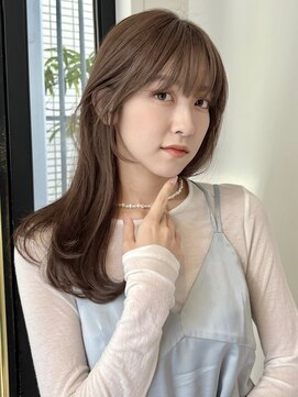 ローネス ギンザ(LONESS ginza) レイヤーカット/姫カットレイヤー/マロンベージュ/くすみカラー