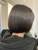 アミュレ(Amule)&nbsp;内巻き重めボブ肩上ボブ艶髪ナチュラルカラーオリーブブラウン