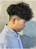 スペインカールバーバー外国人風パーマ群馬高崎眉毛メンズパーマ