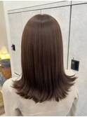 切りっぱなし×ラベンダーベージュ/SHEERemu新越谷店