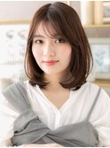 ツヤ感透けバング内巻きワンカールボブディc6上尾20代30代40代