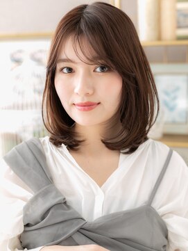 カバーヘア ブリス 上尾西口店(COVER HAIR bliss) ツヤ感透けバング内巻きワンカールボブディc6上尾20代30代40代