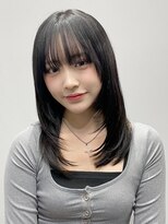 エトラ 渋谷店(etora) 小顔 前髪 レイヤーカット ホワイトグレージュ"