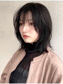 buzon 外はねミディアム×シースルーバング