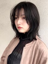 ブゾン(buZon)&nbsp;buzon 外はねミディアム×シースルーバング