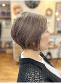 白髪ぼかし/くびれショート/大人ショート
