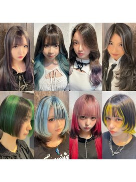 アジールヘア 池袋東口店(agir hair) ★デザインカラー/チャコールグレー/ホワイトブロンド/池袋東口