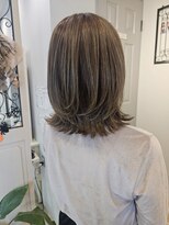 ヘア ケア ディエイチケー(HAIR CARE DHK) 白髪ぼかしハイライトレイヤーボブ