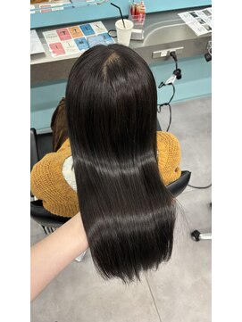 ノー バイ イオエ 西梅田(no. by ioe) ブリーチなしカラー/髪質改善/ミルクティーベージュ/小顔へア