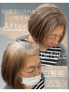 レディアル 大宮(REDEAL ope.) 【みちよ指名】白髪率に合わせた白髪ぼかし