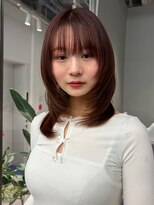 トリッカ シブヤ(TRICCA SHIBUYA)&nbsp;顔周りレイヤー/前髪カット/小顔ヘア/ツヤ髪/髪質改善暖色カラー