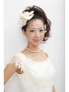 ヘアアンドメイクジップ恵比寿 (Hair＆Make ZIP) サイドカールアップ　ウェディング　花嫁