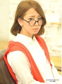 ゆれる耳掛けワンカールパーマボブ