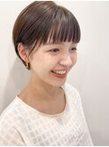 大人かわいいナチュラルショート×ココアブラウン