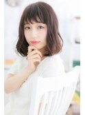 フェザーバング小顔なみなみウェーブぶつ切りボブb1
