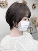 20代人気!丸みショート