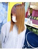TAL'KE/バレイヤージュ×オレンジベージュ_1101