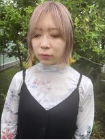 リムー(Rmmu)&nbsp;ホワイティベージュ裾イエロー