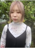 ホワイティベージュ裾イエロー