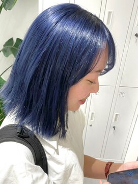 ベレーザ 渋谷(BELEZA) 4644ニュアンスカラーブルージュブルーシルバタンバルモリボブ