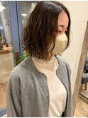 【宮本】ナチュラルボブ大人可愛いくるくるパーマ無造作くせ毛風