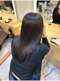 髪質改善＊ロングレイヤーグレーベージュ＊美髪【Zina船橋】