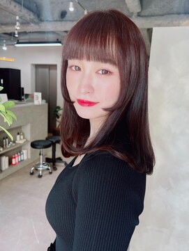 フラッグ ヘアー 天神西通り店(Flag HAIR) 姫カット　艶髪