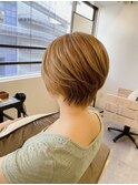 ショートヘア/ハイトーン/ハホニコトリートメント[池袋西口]