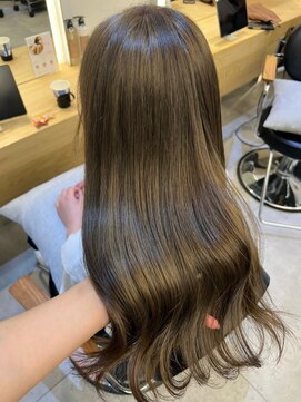 ジーナ 船橋(Zina) 髪質改善＊ロングレイヤーグレーベージュ＊美髪【Zina船橋】