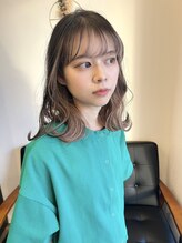 ラックバイアコースティック(lac by ACOUSTIC) イアリングカラーで柔らかい質感のくびれミディアム