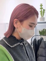 ニトバイアンキシム(nit by ahnkism)&nbsp;ボブミルクティーベージュブリーチダブルカラー堀江