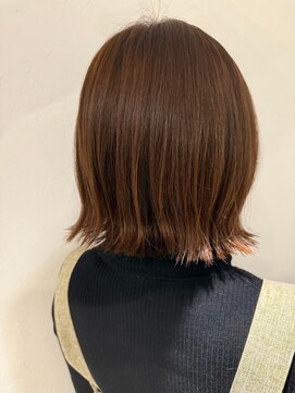 エヌアンドエー 春日部東口店(hair shop N&A) 大人かわいい外ハネくびレイヤー ボブディ×髪質改善ケアカラー