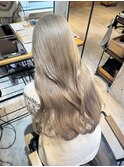 ミルクティーベージュホワイトダブルカラーブリーチ新潟万代