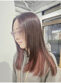インナーカラー/イヤリングカラー/チェリーレッド/新越谷/南越谷