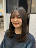 ストレートレイヤースタイル/艶髪/髪質改善/縮毛矯正/20代30代