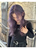 ラベンダーアッシュパープルピンクシルバーラベンダー