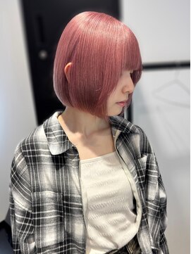 ホープ(hope) ボブ/ピンクベージュ/ブリーチ/ハイトーンボブ/大阪/梅田