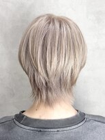 ルノン(LUNON) ホワイトグレージュミニウルフチェリーブラウンデジタルパーマ