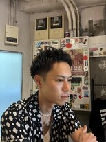 フランクスバーバーザスタンド(Frank’s barber the stand)&nbsp;サーフカール/スパイキーショート/ブルーブラック/飯田橋