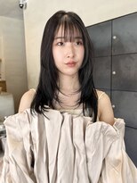 ヘアー アイス ルーチェ(HAIR ICI LUCE)&nbsp;大人くびれレイヤーカット×顔周り小顔似合わせレイヤー/中西